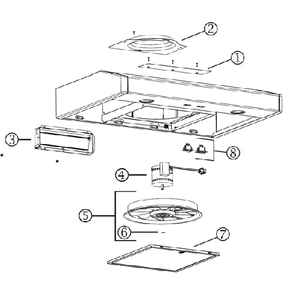 Diagram Diagram and Parts List for TEN130SS  Broan Range Hood