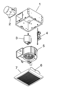 Part Location Diagram of S97019786 Broan Srv Assy,blower 110cfm(m-can)