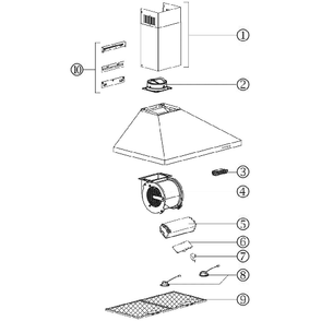 Diagram Diagram and Parts List for BW5030SSL  Broan Range Hood