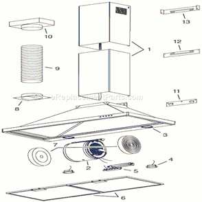Part Location Diagram of S97018027 Broan Filter