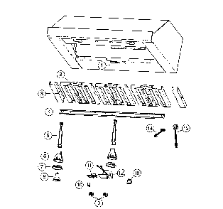 Range hood Diagram and Parts List for UP26M  Broan Range Hood