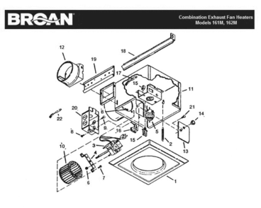 Part Location Diagram of 99260423 Broan Nut