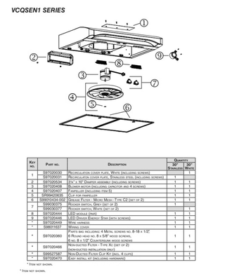 Part Location Diagram of S97020408 Broan Motor Shaft 4-pole Ccw B1 (srv