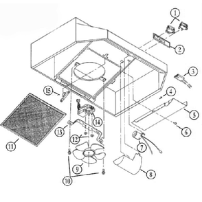 Diagram Diagram and Parts List for BUEZ230WW  Broan Range Hood