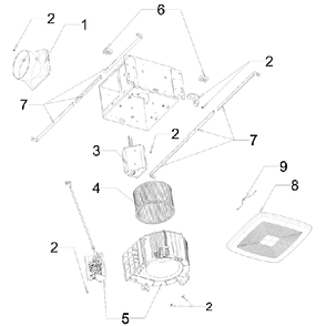 Part Location Diagram of S97018014 Broan I-joist spacer block (contains 2)