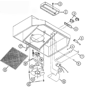 Part Location Diagram of S97005544 Broan Vent Damper