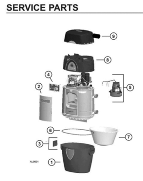 Part Location Diagram of 10941192 Broan Door Assembly
