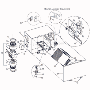Part Location Diagram of SV03097 Broan Srv Filter F/erv/hrv200