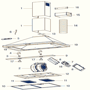 Part Location Diagram of S99010368 Broan Obe104249 Srv Filter,alum Grea