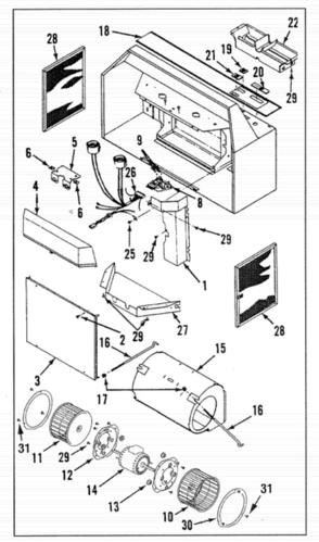 Part Location Diagram of RF82A Broan Venmar Broan Nutone Replacement Range Hood Aluminium Grease Filter, 9-7/8