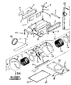 Main asy Diagram and Parts List for ILB6  Broan Bath & Ventilation Fan