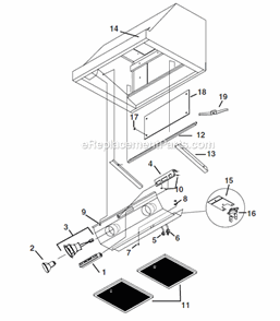 Part Location Diagram of S99770154 Broan Ballast