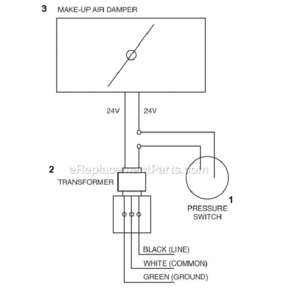 Part Location Diagram of S99527208 Broan Srv 8n Motorized Damper