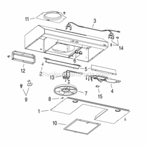 Part Location Diagram of S97018660 Broan Srv Air Chute