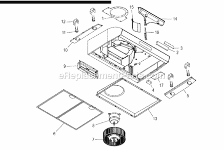 Part Location Diagram of 97018232 Broan Light Panel Left Hand Bisque