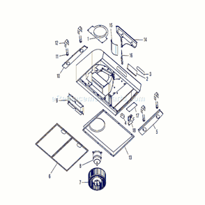 Part Location Diagram of S97018205 Broan Filter Kit