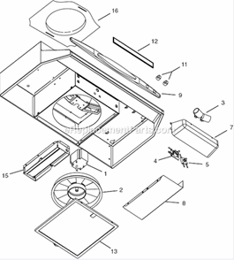 Part Location Diagram of SNTK7504000 Broan Light Lens