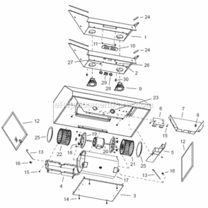 Part Location Diagram of 99260476 Broan Mounting Rod Nut