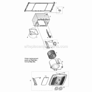 Page A Diagram and Parts List for XB110HL  Broan Bath & Ventilation Fan