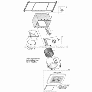 Part Location Diagram of S99111399 Broan Lens