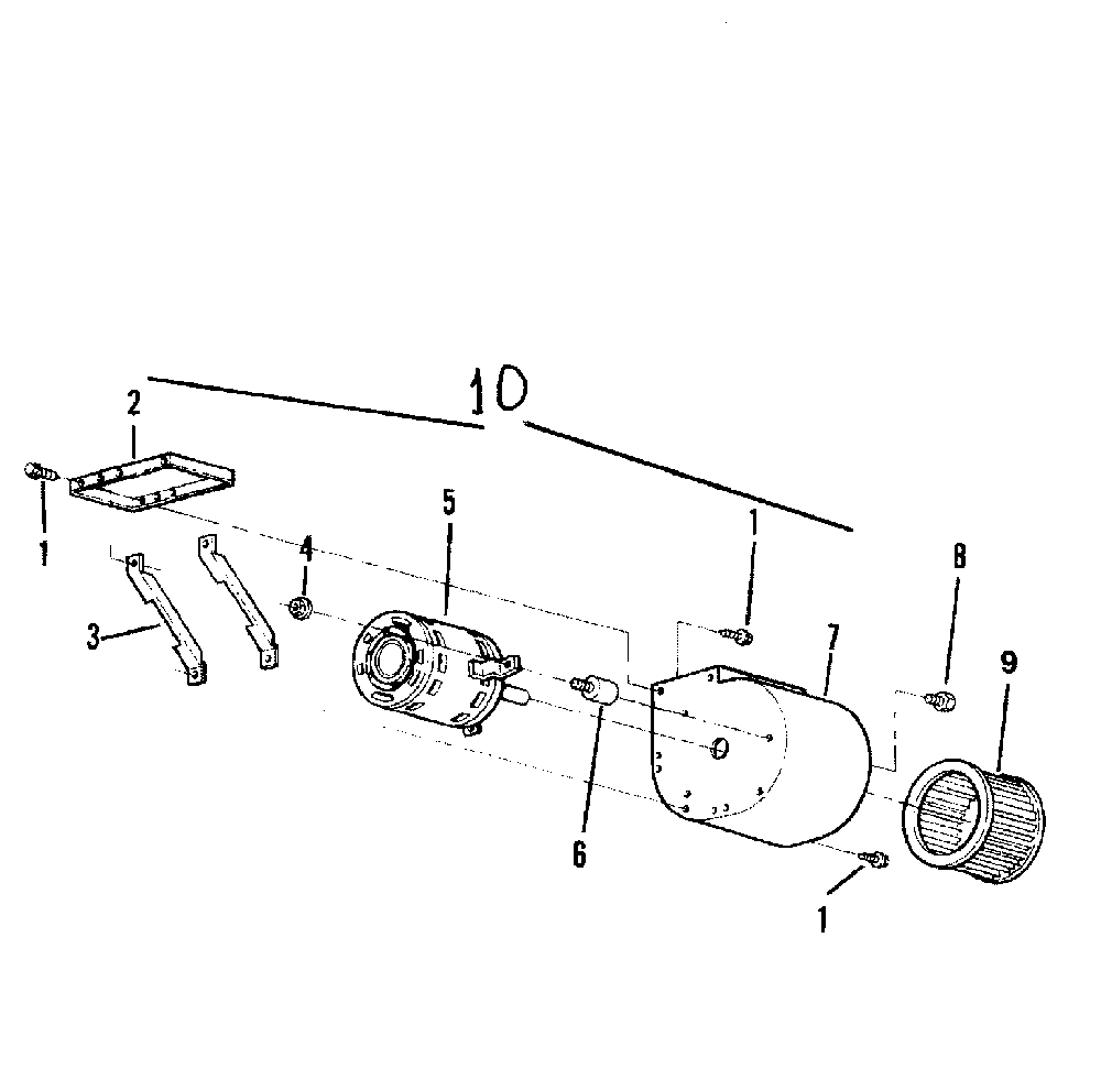 Blower p6 Diagram and Parts List for WP29M  Broan Range Hood
