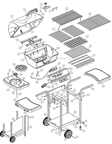 Part Location Diagram of 10342-T301 Broil-Mate Electrode