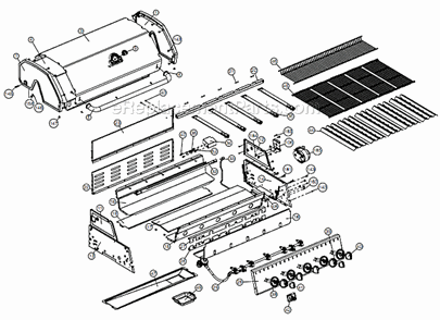 Part Location Diagram of 52306-121R Broil King Panel - Rear