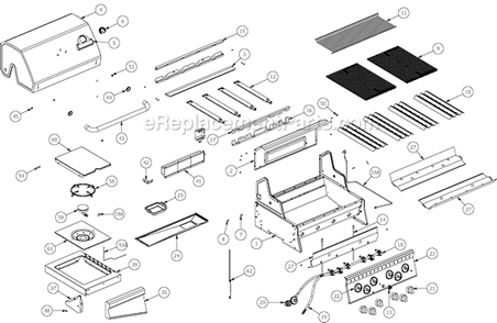 Part Location Diagram of 29005-477 Broil-Mate Control Assembly - Ng-6V