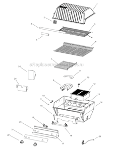 Page A Diagram and Parts List for R3  Broilmaster Grill