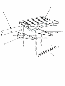 Part Location Diagram of B100569 Broilmaster Support Bracket Back