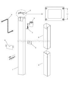 Page A Diagram and Parts List for SS48G  Broilmaster Grill Accessories