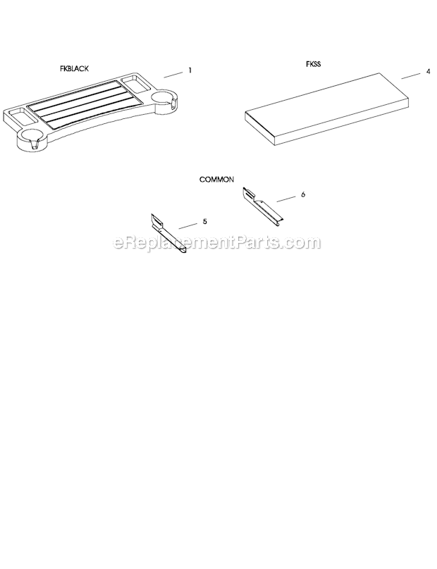 Page A Diagram and Parts List for FKBLACK  Broilmaster Grill Accessories