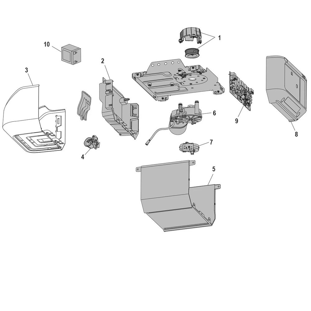 Diagram Diagram and Parts List for B373  Chamberlain Garage Door Opener
