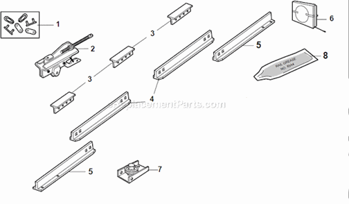Page A Diagram and Parts List for 1100  Chamberlain Garage Door Opener
