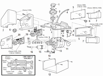 Part Location Diagram of 041C0279 Chamberlain Light Socket