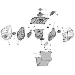 Part Location Diagram of 041D0207 Chamberlain End Panel