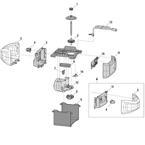 Part Location Diagram of 041-0025-000 Chamberlain End Panel