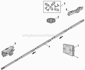 Part Location Diagram of 41A5250 Chamberlain Belt