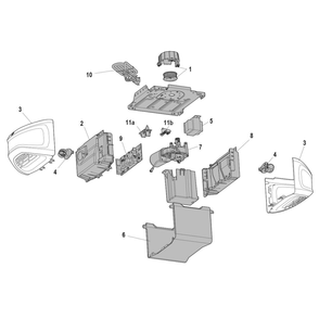 Part Location Diagram of 041D8214 Chamberlain End Panel