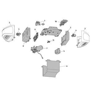 Part Location Diagram of 041D8807 Chamberlain Cover
