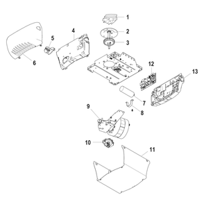 Part Location Diagram of 041D8129 Chamberlain End Panel