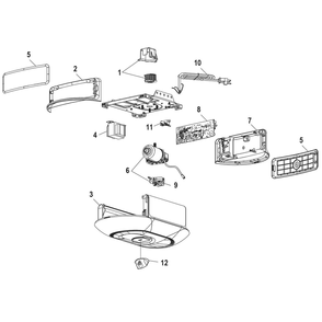 Part Location Diagram of 041-0136 Chamberlain Safety Sensor Kit