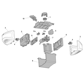 Part Location Diagram of 041A7327-1 Chamberlain Motion-Detecting Wall Control Panel