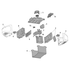 Diagram Diagram and Parts List for B980  Chamberlain Garage Door Opener