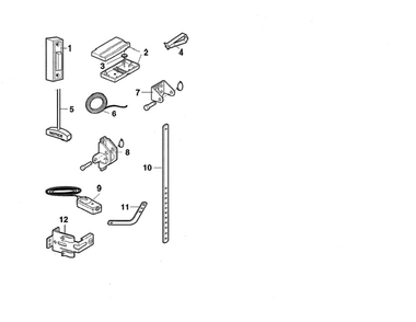 Installation Parts Diagram and Parts List for 1255R  Chamberlain Garage Door Opener