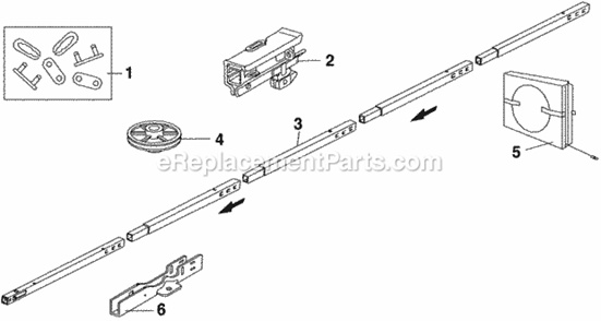 Page A Diagram and Parts List for CG40D  Chamberlain Garage Door Opener
