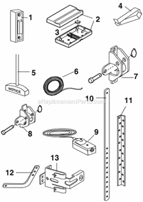 Page B Diagram and Parts List for CG40D  Chamberlain Garage Door Opener