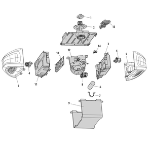 Diagram Diagram and Parts List for B500  Chamberlain Garage Door Opener