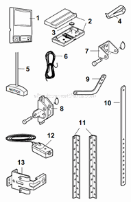 Installation_Parts Diagram and Parts List for PD200  Chamberlain Garage Door Opener