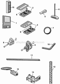 Page B Diagram and Parts List for PD212D  Chamberlain Garage Door Opener